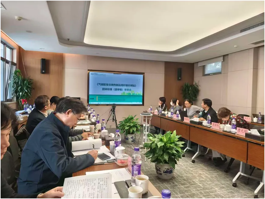 协会出席《气凝胶复合绝热制品用纤维针刺毡》《气凝胶复合真空绝热板》标准审查会