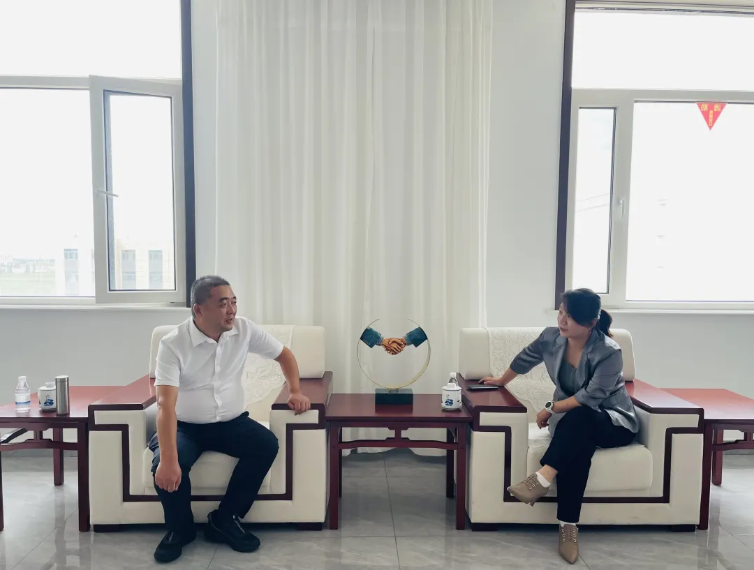 刘长雷秘书长一行走访内蒙古天皓玻纤有限责任公司